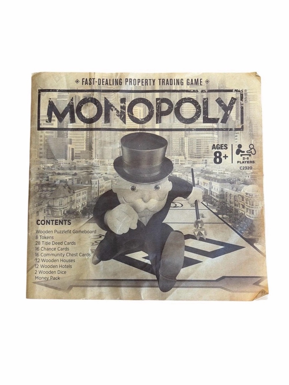 🔥 Monopoly Wooden Board Game Rustic Style Hasbro Complete 2-6 Players🔥 - Picture 3 of 4